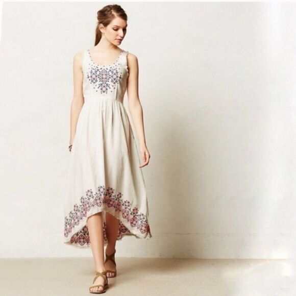 Anthro Holding Horses Cissie Embroidered dress - Picture 1 of 8